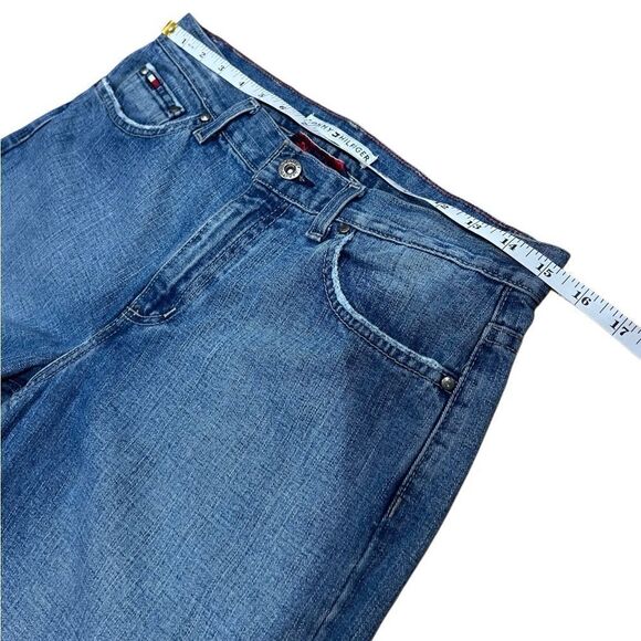 Tommy Hilfiger Classic boot cut jeans frayed vintage Y2K size 6 long - Picture 14 of 14